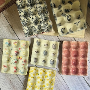 Ceramic egg tray, countertop egg holder