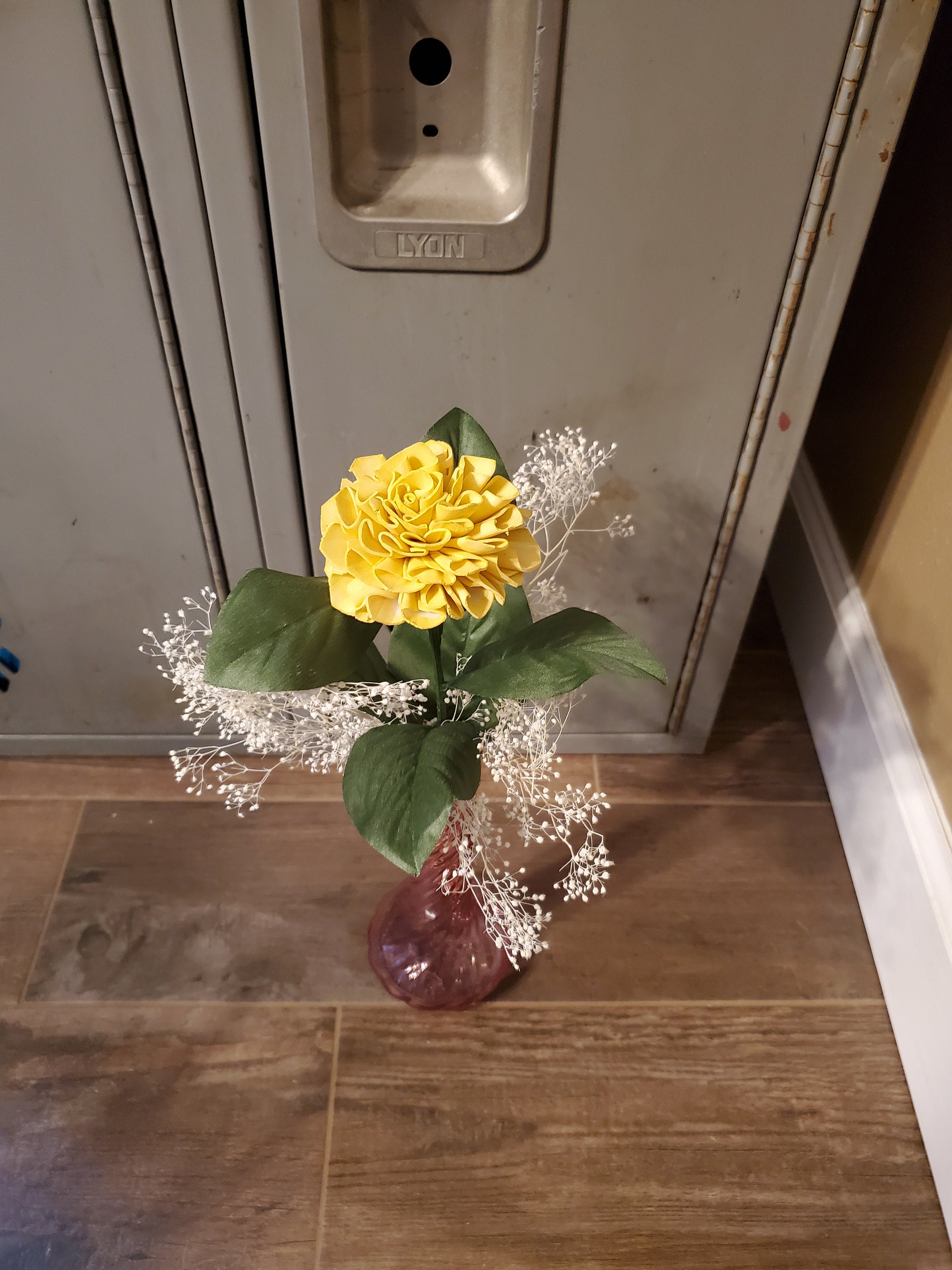 Single stem floral arrangement Etsy