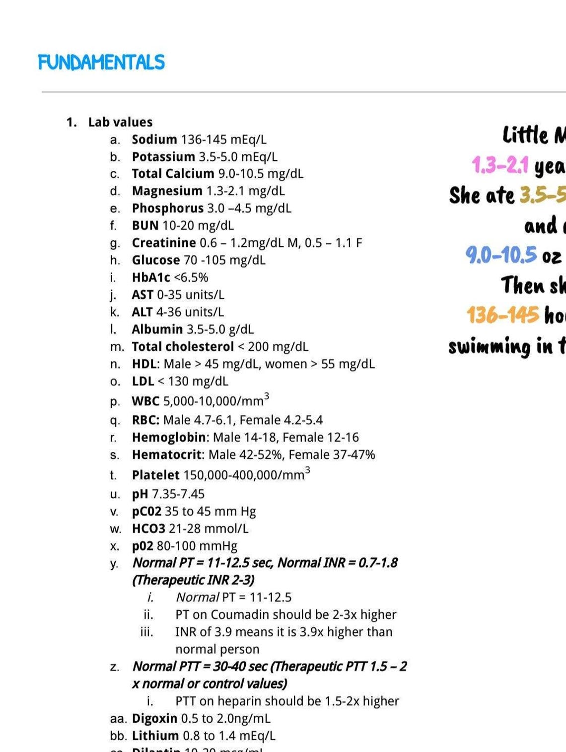 Lpn Study Notes RN LPN LVN Fundamental Study Guide - Nursing - Etsy