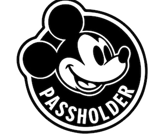 Décalcomanie en vinyle porte-cartes Mickey Mouse - Sticker pour voiture, ordinateur portable