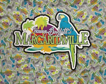 Margaritaville Sticker: Jimmy Buffett Parrot Vinyl Decal