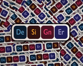 Adobe-Inspired Designer Sticker: Graphic Designer Gift
