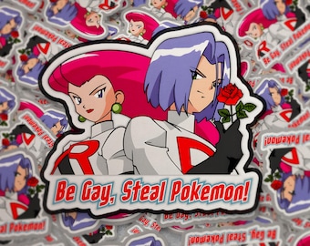 Sticker Pokémon Team Rocket – Fierté « Be Gay Steal »