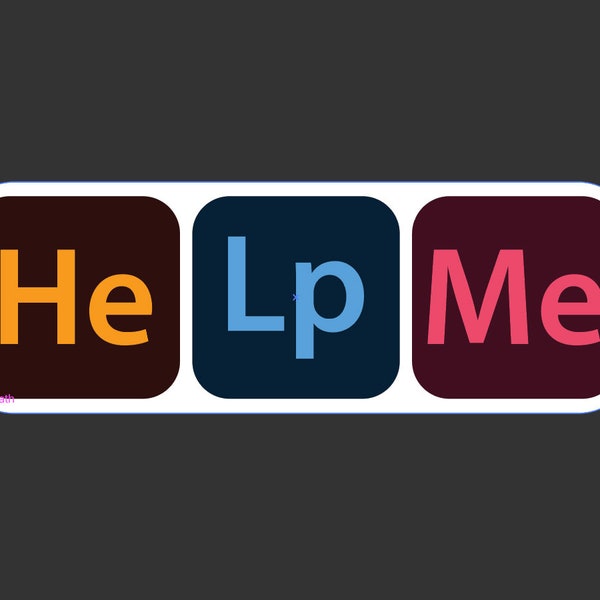 Help Me - Graphic Design Stickers