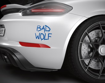 Bad Wolf Doctor Who Vinyl Decal: Whovian Car Laptop Sticker