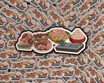 Spirited Away Food Sticker: Studio Ghibli Anime Art - Holo, Matte, Glitter