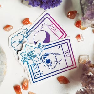 The Moon and The Devil Sticker (Set oder einzeln)