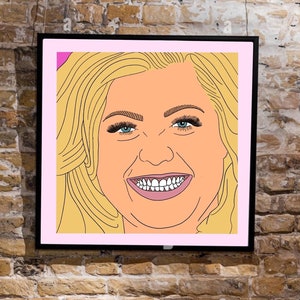 Gemma Collins Gemma Collins gift Gemma Collins print greeting card art print icon hun art sassy sassy art The GC art print gallery wall