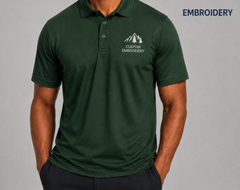 Custom Embroidered Polo Shirt: Moisture-Wicking, Breathable Comfort
