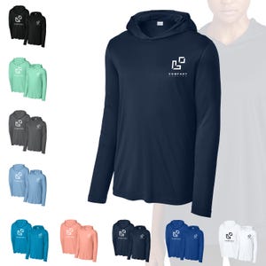 Personalized Long Sleeve Hoodie: Breathable, Quick-Dry, UPF 50