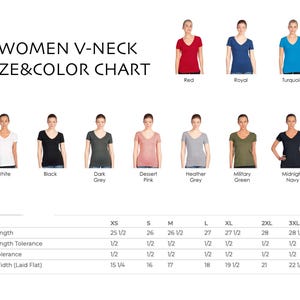 Camiseta personalizada con cuello en V: Diseña tu propia camiseta (para mujer y unisex, mezcla de algodón) imagen 5