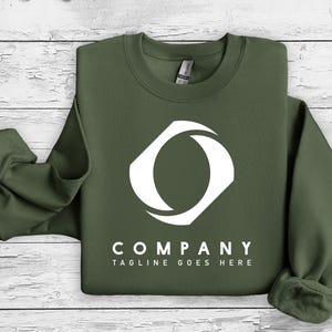 Custom Logo Sweatshirt, Personalized Crewneck (Men & Women, Oversize)