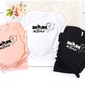 Shark Squad Shirt, Shark Lover Shirt, Shark Shirt, Shark Tee, Shark T-shirt, Shark Lover Gift, Birthday Shark Shirt image 2