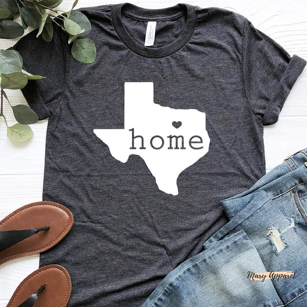 Texas Shirt, Texas T-Shirt, Texas Home Shirt, Texas State Shirt, Texas T-Shirt, Geschenk für Texas Liebhaber