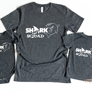 Shark Squad Shirt, Shark Lover Shirt, Shark Shirt, Shark Tee, Shark T-shirt, Shark Lover Gift, Birthday Shark Shirt image 1