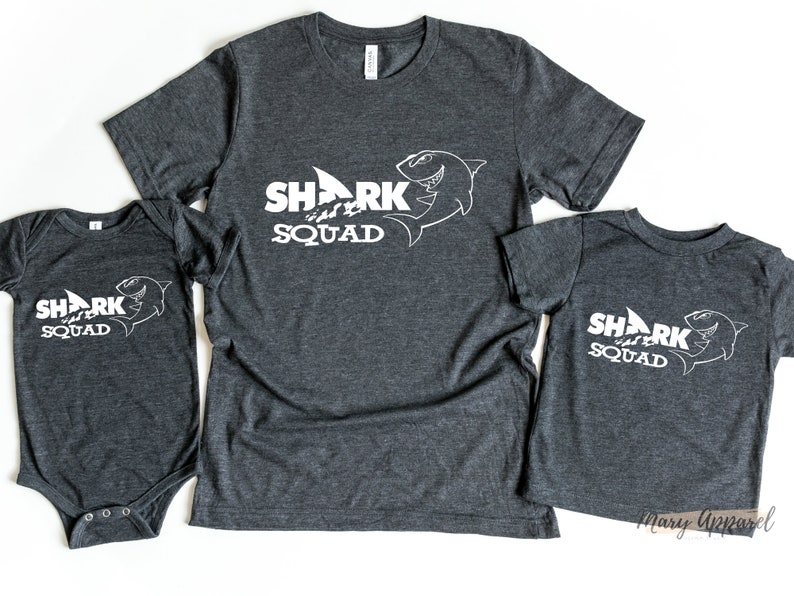Shark Squad Shirt, Shark Lover Shirt, Shark Shirt, Shark Tee, Shark T-shirt, Shark Lover Gift, Birthday Shark Shirt image 1