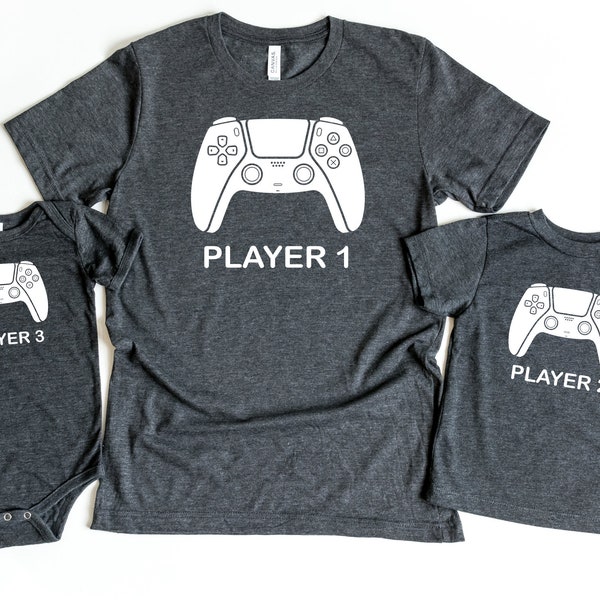 Player 1 Player 2 Shirt, Daddy And Me Shirts, Fathers Day Gift, New Dad Shirt, Matching Shirt, Fathers Day Shirt, Gamer Dad Shirt