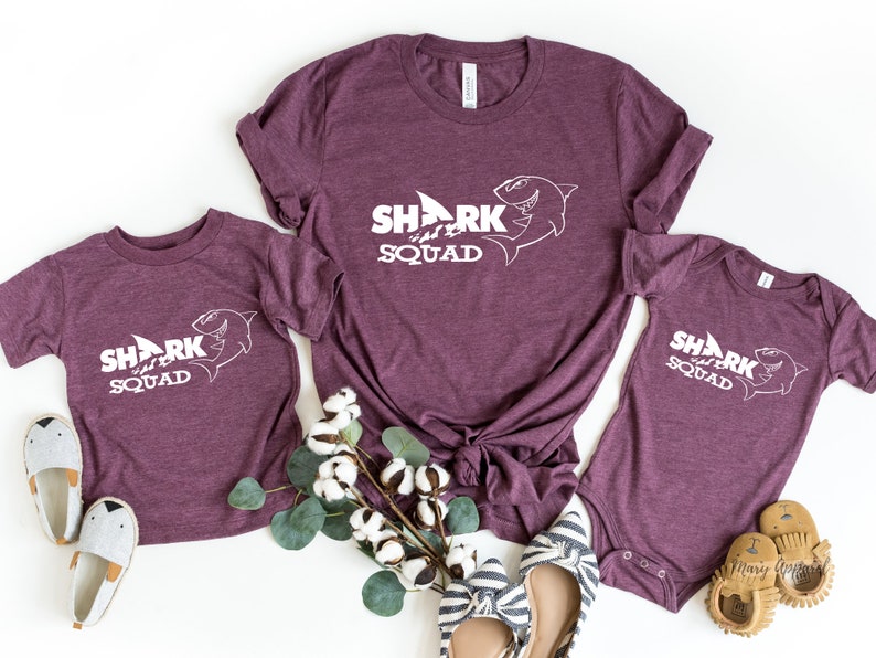 Shark Squad Shirt, Shark Lover Shirt, Shark Shirt, Shark Tee, Shark T-shirt, Shark Lover Gift, Birthday Shark Shirt image 3