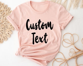 T-shirt personalizzata, stampa di camicie personalizzate, T-shirt personalizzate, Personalizzate, Donne, Madre, Natale, camicia personalizzata oversize