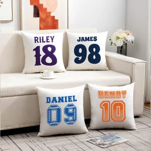 Personalized Pillow Cover - Custom Cushion Cover, Design Your Own Throw Pillow, Custom Text Pillowcase, Decorative Home Accent Gift for Home