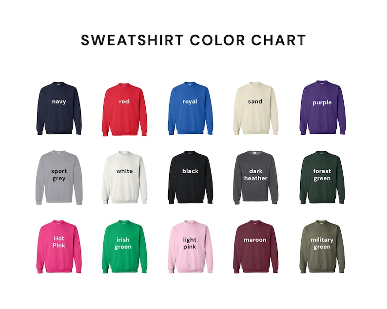 a bunch of sweaters with different colors on them