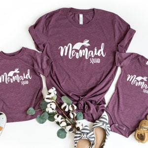 Mermaid Squad Shirt, Mermaid Party Shirt, Mermaid Shirt, Mermaid Outfit Tshirt, Mermaid Bachelorette T-Shirt, Mermaid Lover Shirt
