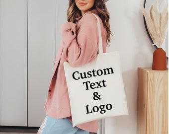 Personalized Tote Bag - Custom Eco-Friendly Canvas Shopping Bag with Unique Design Options