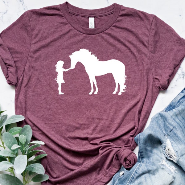 Horse And Girl Shirt, Horse Lover Shirt, Equestrian Shirt, Horse Owner Shirt, Animal Lover Shirt, Horse Lover Gift, Horseback Riding Shirt