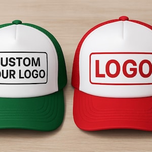 a couple of hats sitting on top of a wooden table