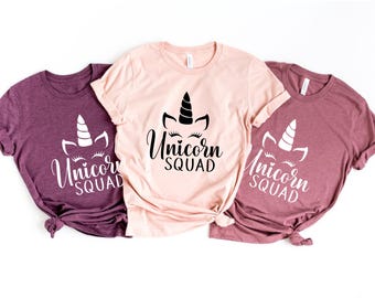 Unicorn Squad Shirt: Magical Birthday Tee for Girls