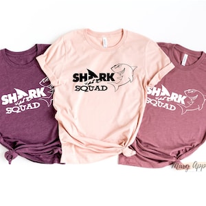 Shark Squad Shirt, Shark Lover Shirt, Shark Shirt, Shark Tee, Shark T-shirt, Shark Lover Gift, Birthday Shark Shirt image 4