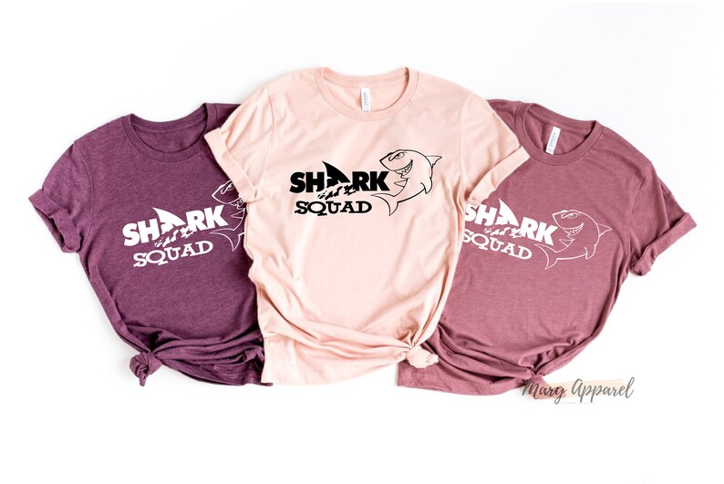 Shark Squad Shirt, Shark Lover Shirt, Shark Shirt, Shark Tee, Shark T-shirt, Shark Lover Gift, Birthday Shark Shirt image 4