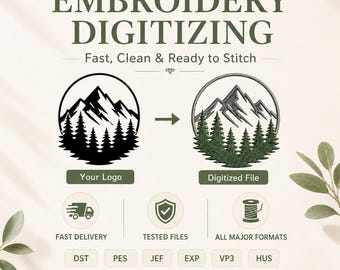 Embroidery Digitizing Level - 20: Logo & File Conversion - All Major Formats