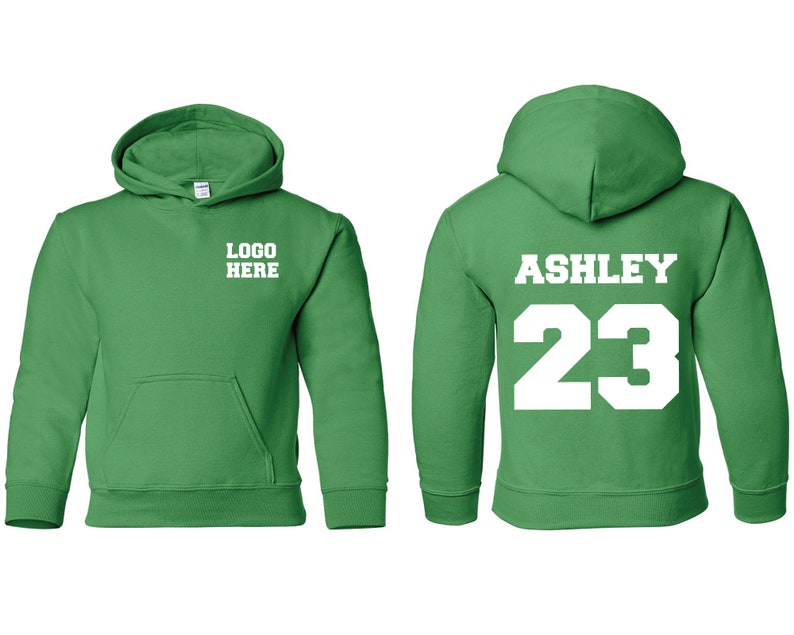Personalized Hoodie: Custom Text and Logo Designs (Youth to Adult) immagine 1