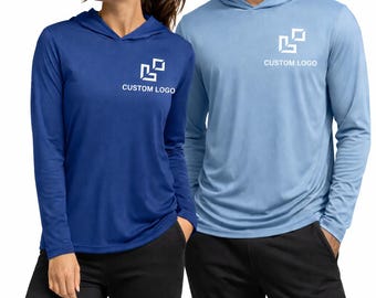 Custom Long Sleeve Hoodie: Breathable, Quick-Dry - UPF 50 Protection