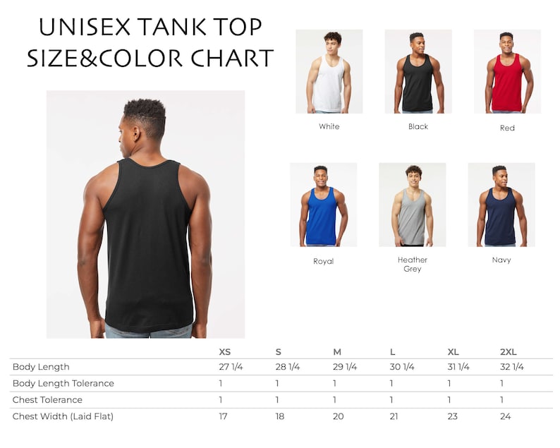 Custom Text Unisex Tank Top, Personalized Tank Top, Custom Design, Custom Sport Team Tank Top, Front Back Print, Women, Men image 5