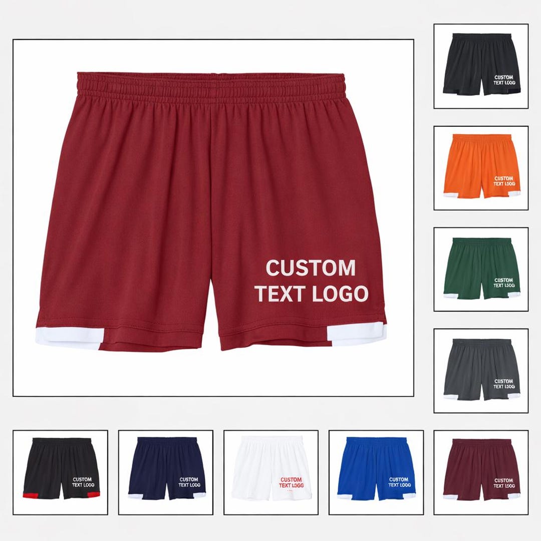 Custom Sports Shorts: Breathable and Quick-dry (add Your Text or Logo ...