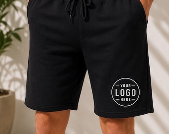 Personalized Design Fleece Shorts: Soft, Comfortable Lounge Style - Custom Logo