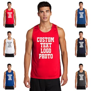Design Your Own Quick Dry Tank – Personalized Athletic Top for Training, Sports, or Casual Wear | Lightweight & Cool