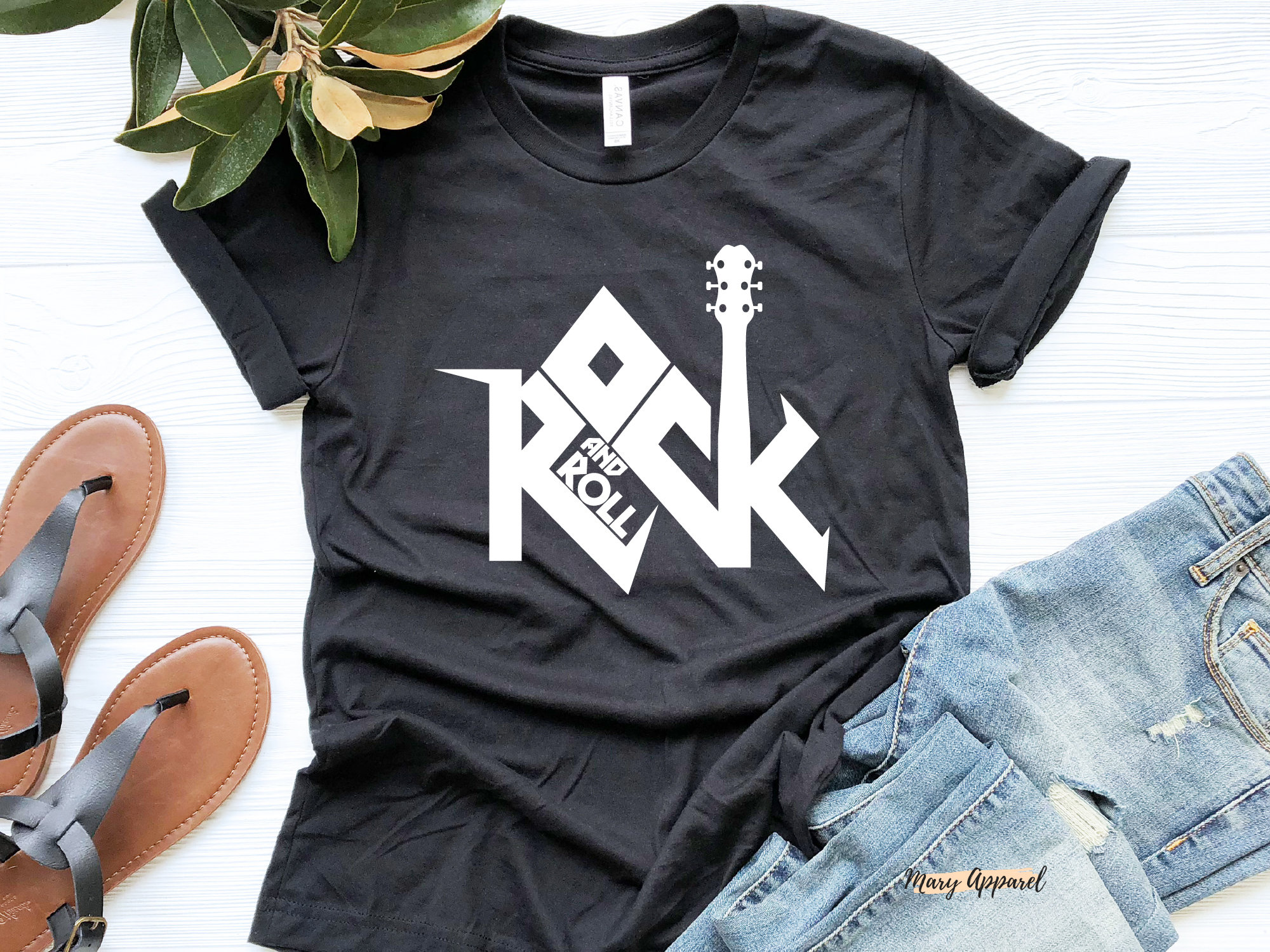 Rock Roll Shirt Guitar 