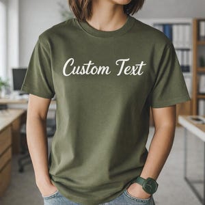 Customizable Shirt, Personalized Text and Logo (Men's, Women's, Kids' Sizes)