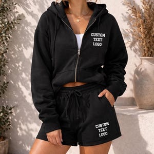 Personalized Hoodie and Shorts Set - Comfy Wedding Lounge, Girls Trip Outfit