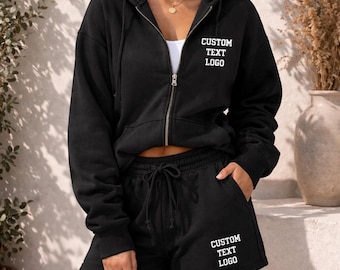 Personalized Hoodie and Shorts Set - Comfy Wedding Lounge, Girls Trip Outfit