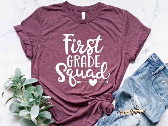 Team 1st First Grade Squad Teacher Back To School T-Shirt Team 1st First Grade Squad Teacher Back To School T-Shirt