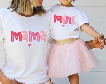 Mama Mini Shirts, Mama Mini Matching, Mother Daughter Set, Mothers Day Gift, Mommy And Me Outfit, Gift For Mom