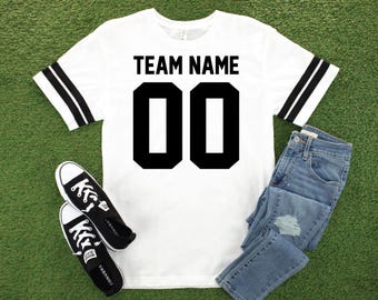 Team Football Jersey: Custom Name and Number Shirts (Adult Women & Men)