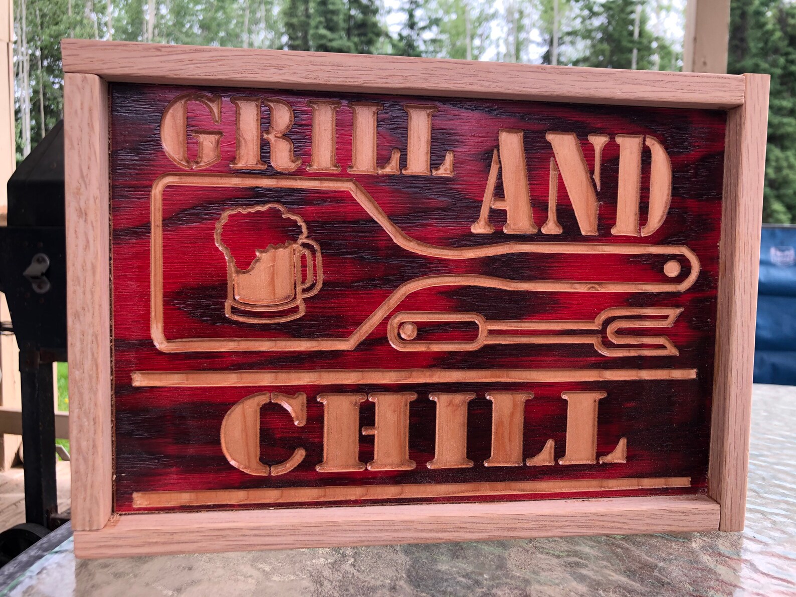 Grill and Chill and Other Grill Signs Etsy