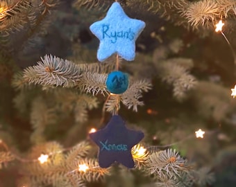 Gefilzte Baby Ornamente, erste Weihnachten Ornamente, Baby Mädchen und Jungen Ornamente, gefilzte Ornamente, Baby Mädchen und Jungen Ornamente