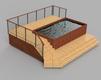 Deck plans for 8'x 14.5' swim spa