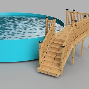 Plans pour piscine hors-terre deck (6x10) Piscine ronde 26'.
